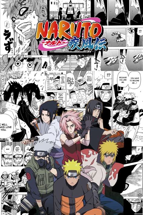 Poster A3 Naruto Shippuden Uzumaki Naruto Evolucion Evolution Manga