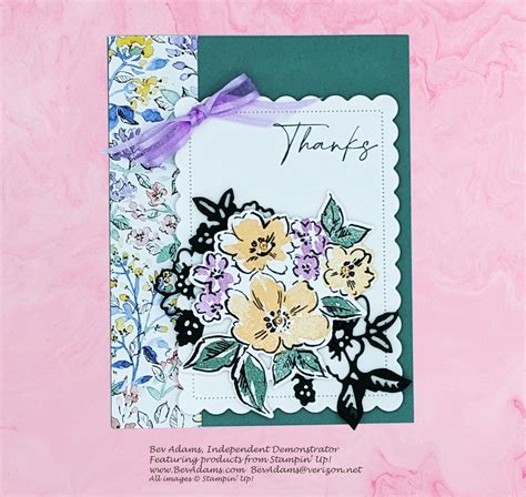 Hand Penned Petals Thank You Card