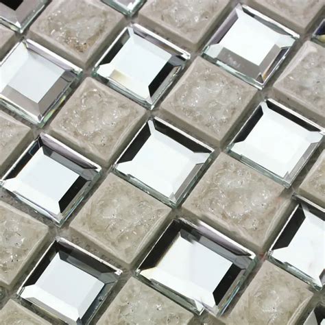 Porcelain Floor Tile Mirror Mosaic Tile Sheets Bathroom Wall Tiles