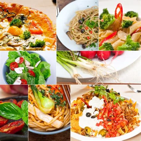 Healthy Vegetarian Vegan Food Collage Stock Image Everypixel