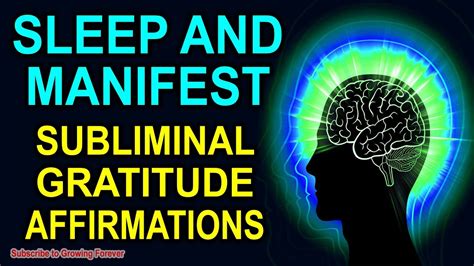 Manifest With Sleep Programming And Subliminal Gratitude Affirmations