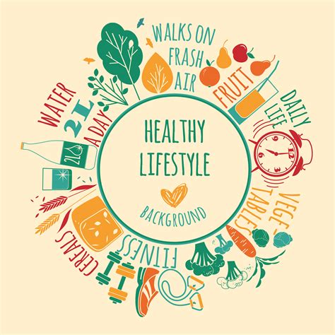 Vector Illustration Of Healthy Lifestyle 286901 Vector Art At Vecteezy