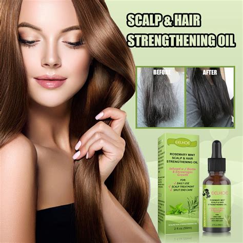 59ml Fluid Rosemary Mint Hair Growth Oil Hair Strengthening Oil Helps Nourish And Strengthen