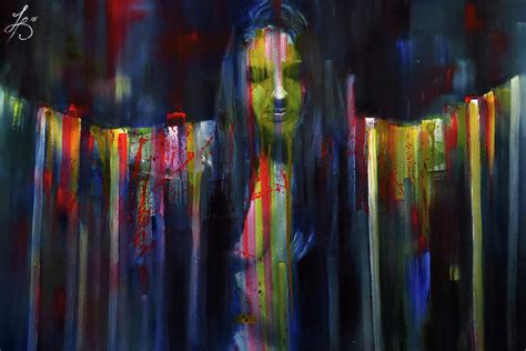 Woman Painting Surreal Colorful Contemporary Art Surreal Art