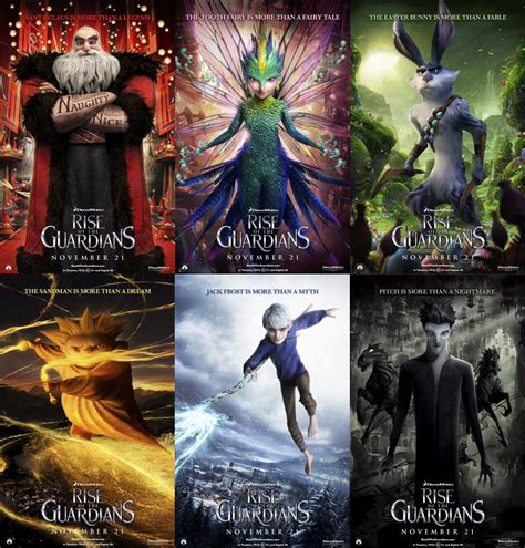 Dreamworks Animations Rise Of The Guardians Poster Джек фрост