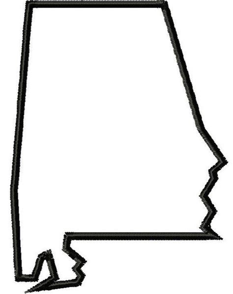 Outlined Black And White Alabama Logo Logodix