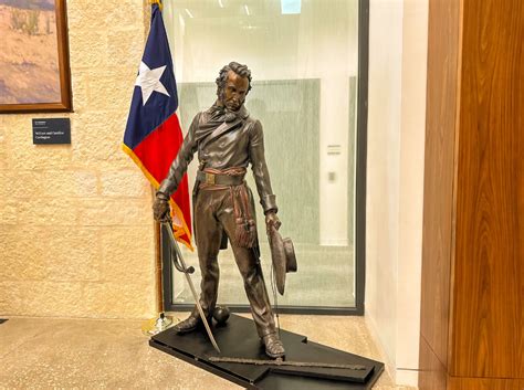 Statue Of William Barret Travis Unveiled At The Alamo San Antonio