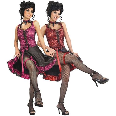 Details About Can Can Costume Adult Saloon Girl Burlesque Dancer Halloween Fancy Dress Saloon