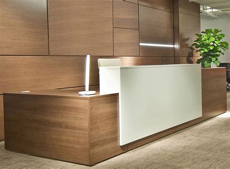 These l shaped desks and computer l shaped desks will allow you more writing space on your office desk, great functionality at computer l shaped desks and finally give you the important feeling of sitting at a l shaped reception desk. Contrasts Custom L-Shaped Reception Desks - Direct Office ...
