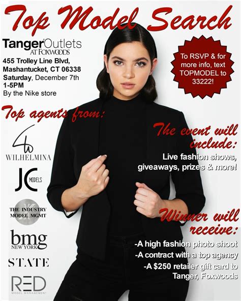 Dec 7 Top Model Search At Tanger Outlets Foxwoods Ledyard Ct Patch