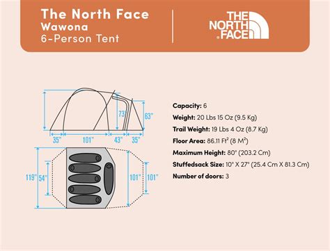 Tent The North Face Wawona 6 Person Kit Lender Simple Ski And