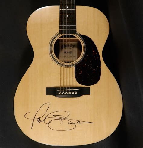 Charitybuzz Martin Acoustic Guitar Signed By The Legendary Paul Simon