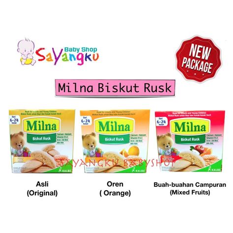 Milna Baby Biscuit Rusk 130g Exp Mar Apr 2021 Shopee Malaysia