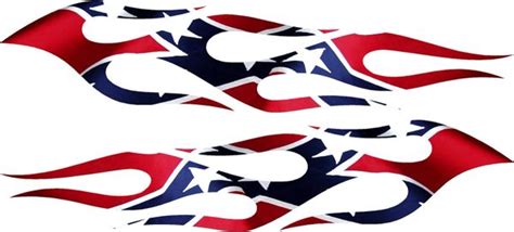 Rebel Flag Flames Vinyl Graphic Decal Rapid Grafiks And Signs