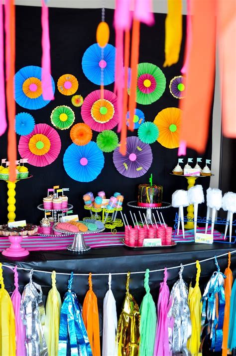 Neon Birthday Party Neon Party Decorations Neon Party
