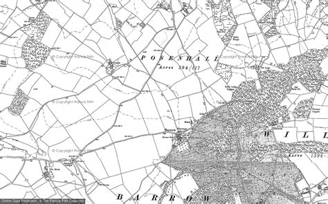 Historic Ordnance Survey Map Of Barrow 1882 Francis Frith