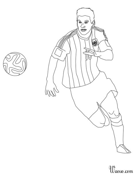 Dibujo De Lionel Messi Argentina Para Colorear Para Imprimir Y Colorear