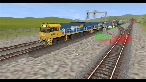 Trainz A New Era Chasing Pacific National Mixed Freight Train In
