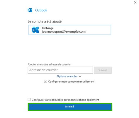 Configurer Manuellement Un Compte De Messagerie Dans Microsoft Outlook