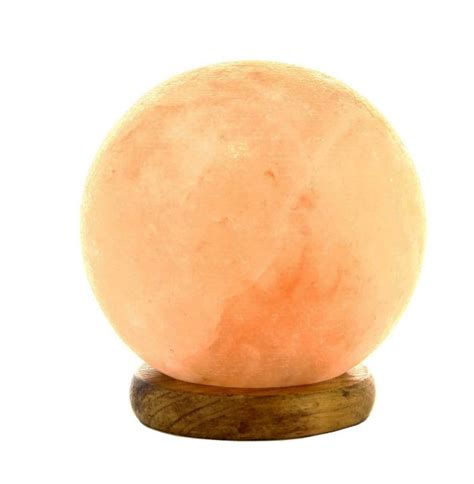 lampada di sale himalayano sfera bio luce