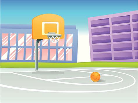 Outdoor Basketball Court Illustrations Royalty Free Vector Graphics