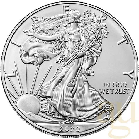 1 Unze Silbermünze American Eagle 2020