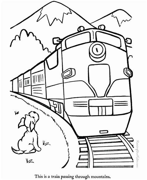 Passenger Train Coloring Pages At Getcolorings Free Printable Hot Sex