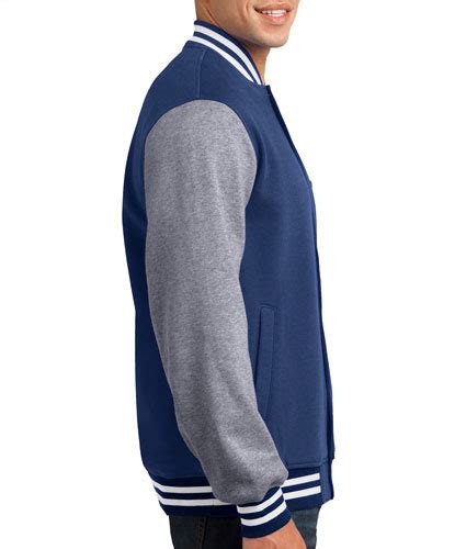 Custom Sport Tek® Mens Fleece Letterman Jacket