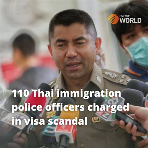 thai pbs world on twitter more than 100 immigration police officers including three generals