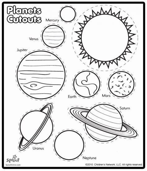 Solar System Planets Worksheet For Kids