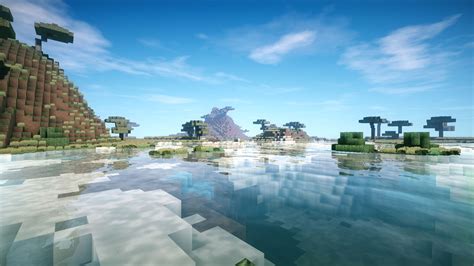 Minecraft Background Shaders Landscape Minecraft Shaders Wallpapers