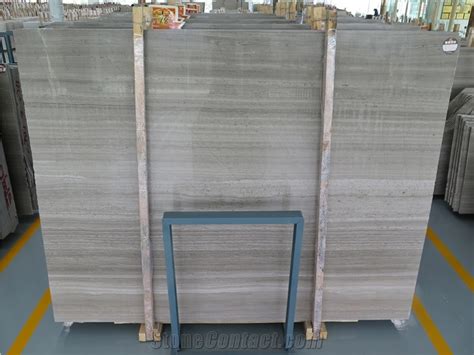 Quarry Owner China Serpeggiante Wooden Grey Marble Slabs Grey Wood