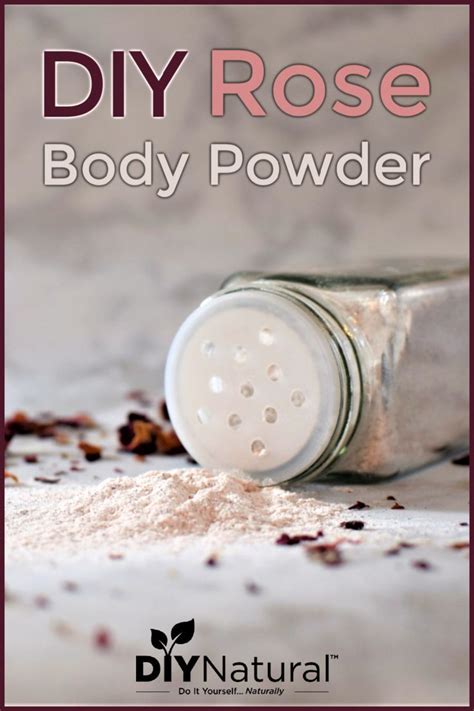 Diy Body Powder Recipe Natural Rose Body Powder Body Powder Rose