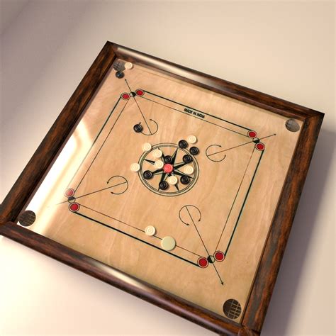 Carrom Board Game 3D Model .blend - CGTrader.com