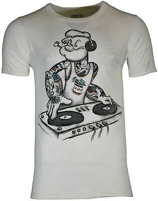 Popeye The Sailor Man Audiophile Music DJ US American Classic White Mens T Shirt EBay