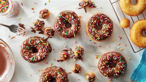 Easy Chocolate Sprinkle Doughnuts Recipe