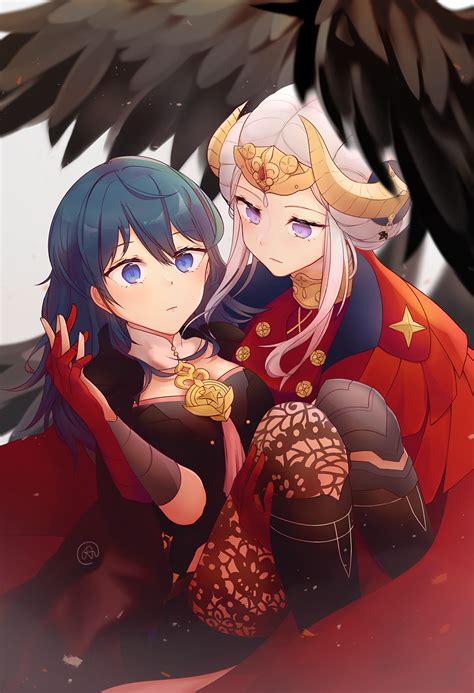 Byleth And Edelgard By Pixiv Id 13717921 Fire Emblem Characters