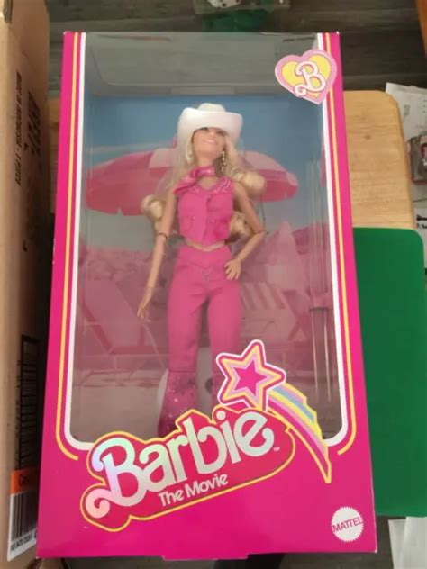 barbie the movie collectible doll margot robbie in pink western outfit b389 eur 88 88 picclick fr