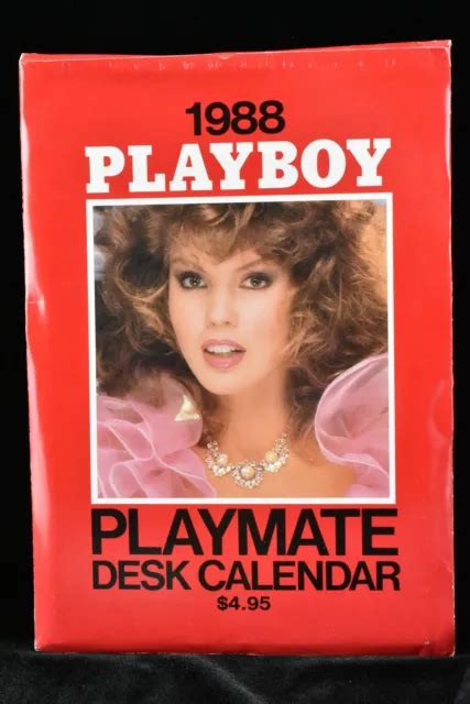 Rare Playboy Playmate Desk Calendar Hugh Hefner Original Sleeve