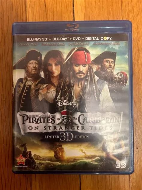 Pirates Of The Caribbean On Stranger Tides Blu Ray Dvd Disc Set Complete Picclick
