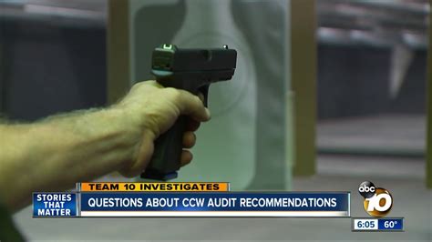 Questions About San Diego Sheriffs Ccw Audit Recommendations Youtube