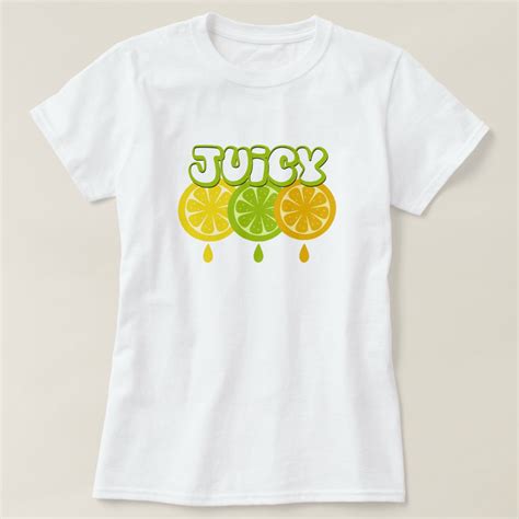 Juicy Lemon Lime Orange Fruit T Shirt Zazzle