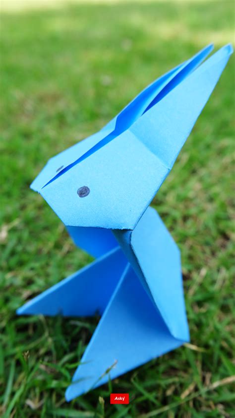 How to make paper Easy Origami Rabbit: วิธีการพับกระต่ายด้วยกระดาษแบบง่ายๆ #1
