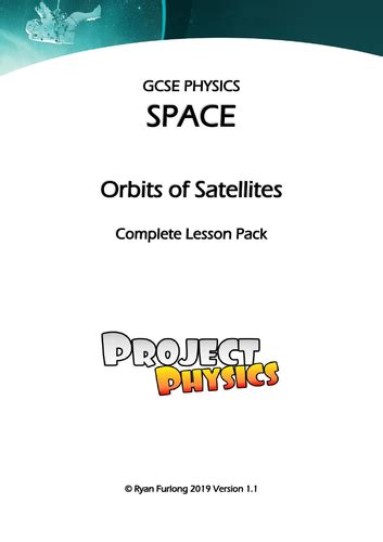 gcse physics orbits of satellites complete lesson pack with practical teaching resources