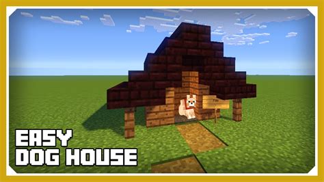 Minecraft: How To Build A Dog House Kennel Tutorial (Easy Survival