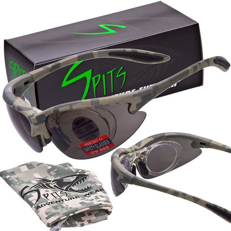 magshot magnifying hunting shooting safety glasses acu camo frame spits eyewear