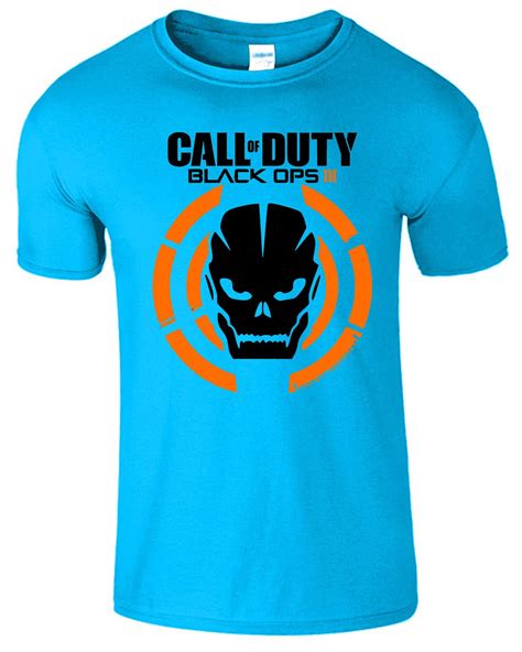 Call Of Duty Kids T Shirt Black Ops Iii Tshirt Game Logo With Skull
