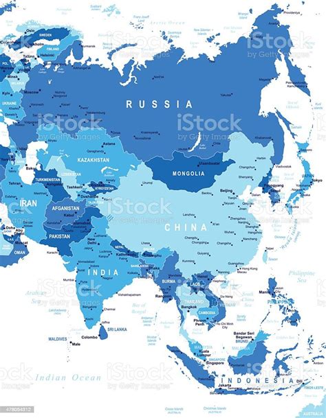 Vetores De Ásia Mapailustração E Mais Imagens De 2015 2015