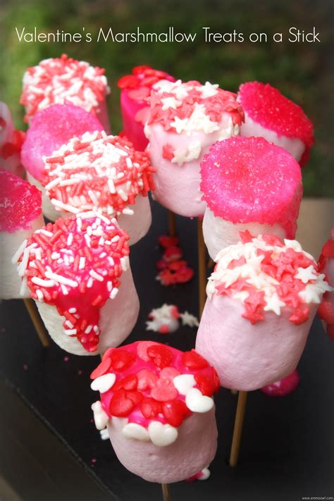 Marshmallow Valentines Treats On A Stick Marshmallow Treats Recipes