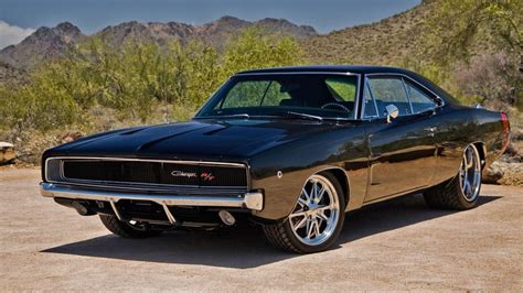 1970 Dodge Charger Rt Front Side View Wallpaper 